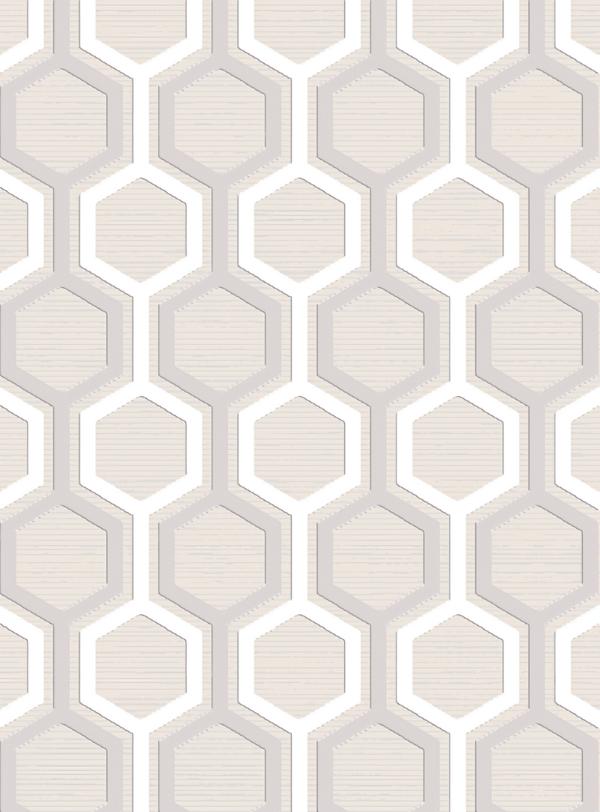 Kunstfaserteppich Teppich Kurz Flor Beige Geometrisches Muster Flur Teppiche