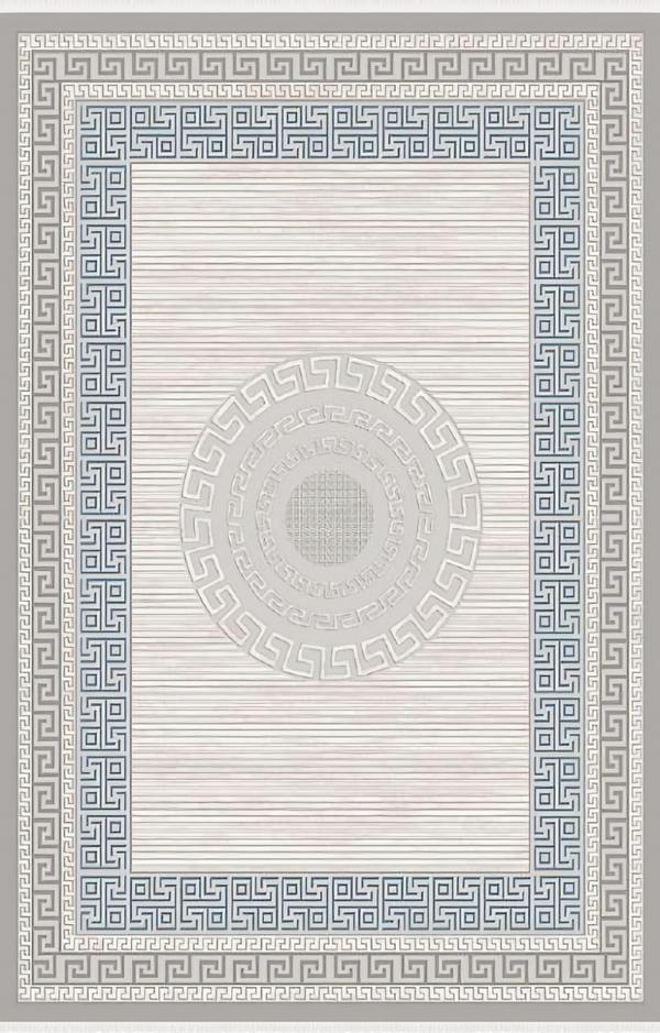 Design Abstrakt Teppiche Teppich Schlafzimmer 160x230 Luxus Art-Deco-Stil Blau