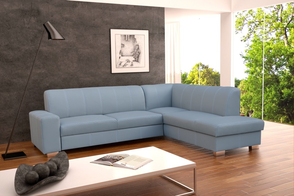 Sofa Schlafsofa Designer Sofa mit Bettfunktion + Bettkasten Ecksofa Couch NEU