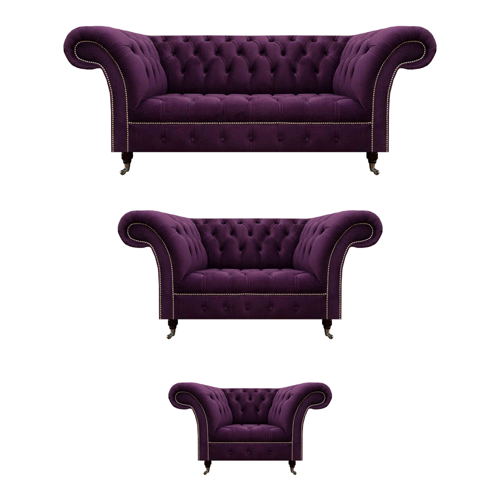 Möbel Sofagarnitur 3+2+1 Sitzer Polstermöbel Design Modern Stil Chesterfield