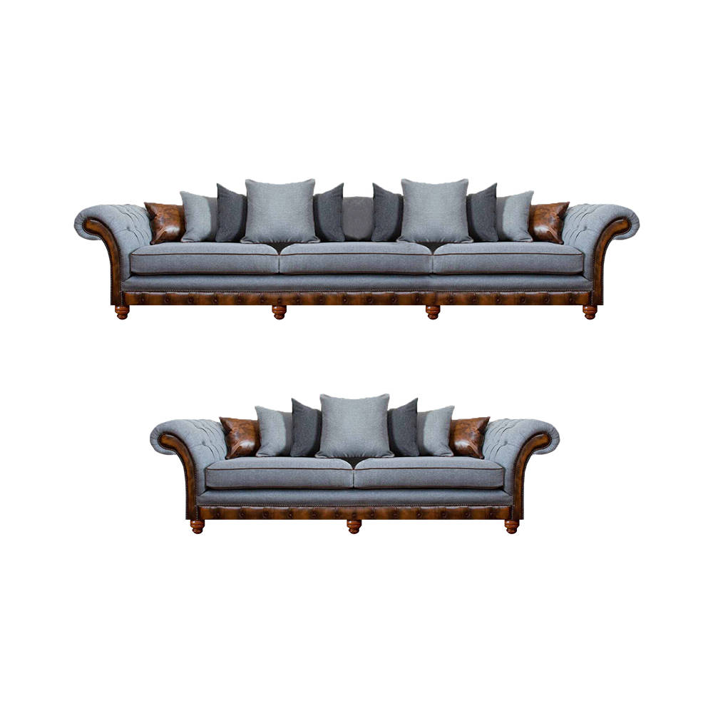 Polster Couchen Möbel Sofagarnitur 2tlg Moderne Sofa Set 3+2 Sitzer Chesterfield