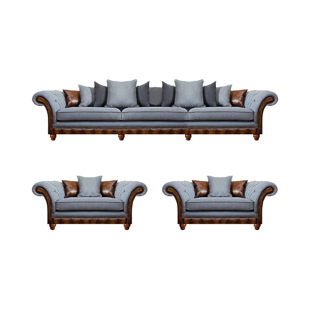 Sofagarnitur 3+1+1 Sitzer Set Design Sofa Polster Couchen Modern Luxus Stil