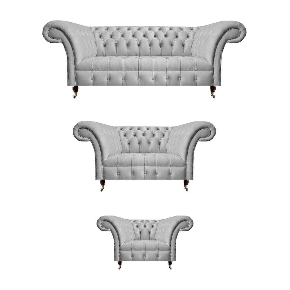 Komplett Polstermöbel Grau Set 3+2+1 Sitzer Moderne Polster Möbel Design