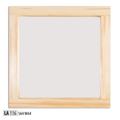 Handgefertigter Wandspiegel Massivholz Große Spiegel Holzrahmen 64 * 64 cm Neu