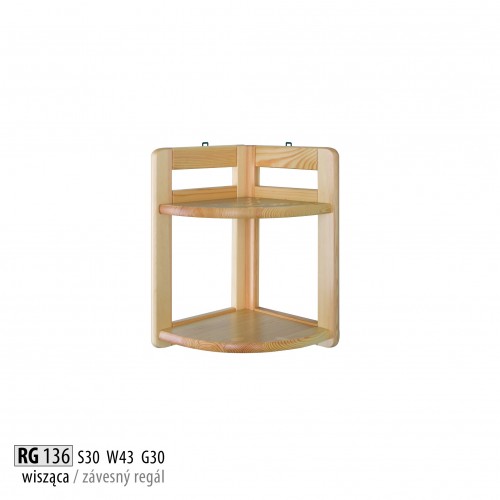 Wandregal Regal Bücherschrank Bücherregal Wohnzimmer Wand Regal Echtes Holz Neu