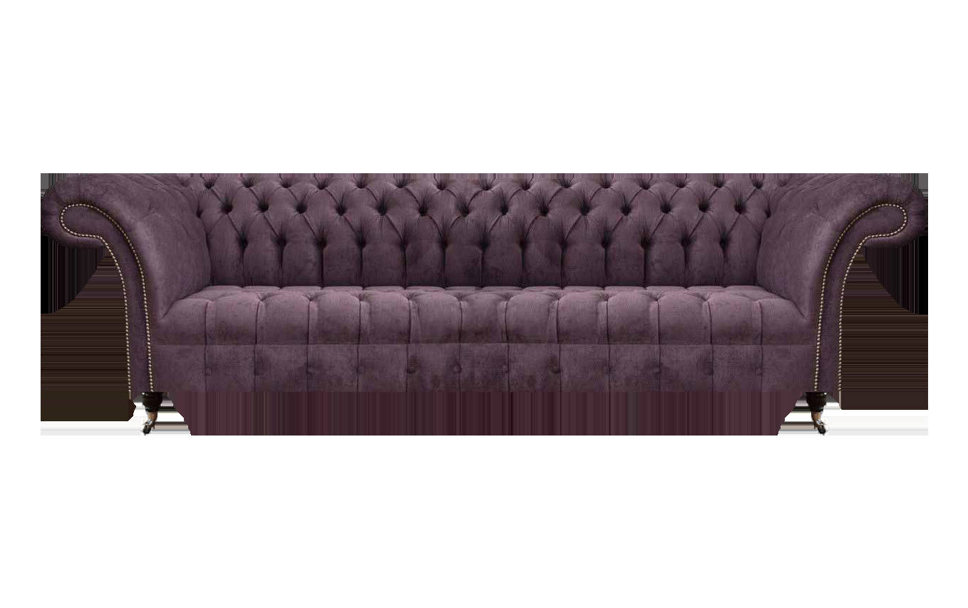 Wohnzimmer Chesterfield Lila Viersitzer Modernes Luxus Sofa Textil Couch