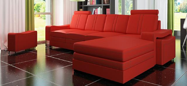 LEDERSOFA WOHNLANDSCHAFT ECKSOFA NEU GARNITUR SOFA XXL LEDERCOUCH LEDERECKSOFA !