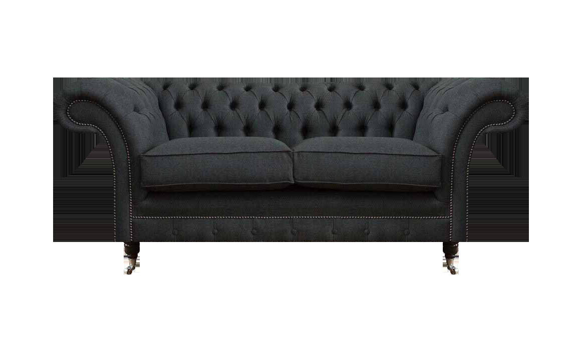 Graues Wohnzimmer Chesterfield Sofa Modernes Zweisitzer Sofa Edle Couch