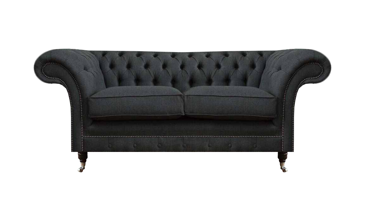 Graues Wohnzimmer Chesterfield Sofa Modernes Zweisitzer Sofa Edle Couch