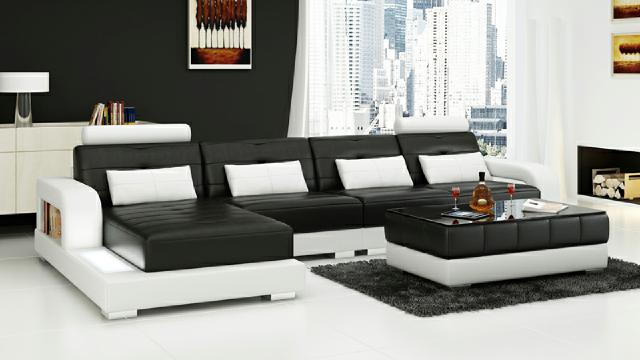 LEDERSOFA ECKSOFA SOFAGARNITUR DESIGNER COUCH WOHNLANDSCHAFT SOFA ECKCOUCH !!