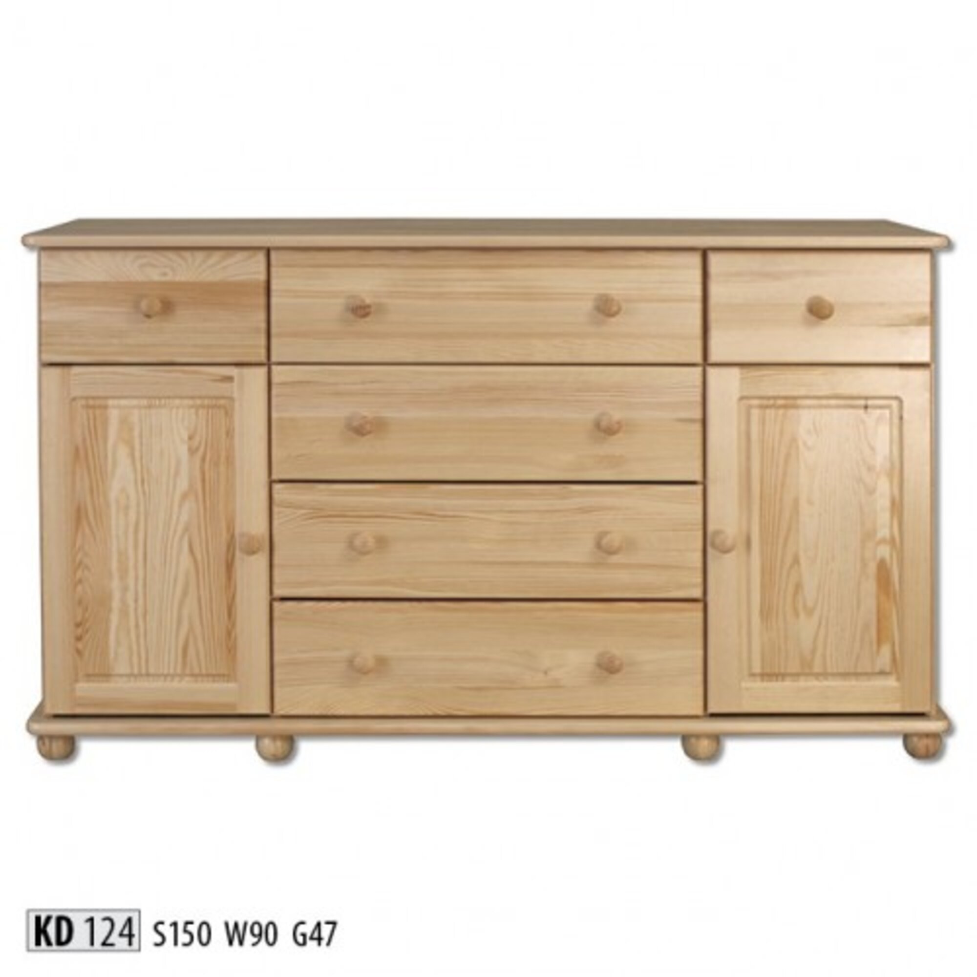 Design Kommode Handarbeit Holz Anrichte Sideboard Schrank Neu Vollholz Möbel Neu