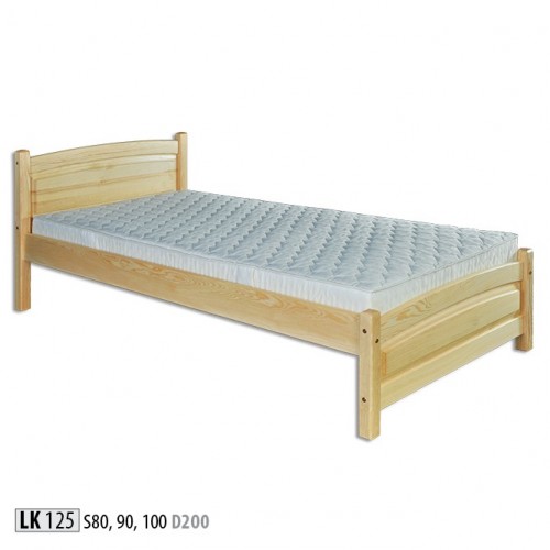 Massivholzbett Kiefer Holz Bettgestell 100x200 Vollholz Gästebett Handarbeit Neu