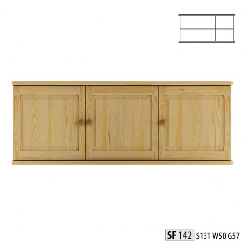 Kleiner Schrank Aufsatz Holzschrank Echtholz handgefertigt Vollholz Möbel Neu