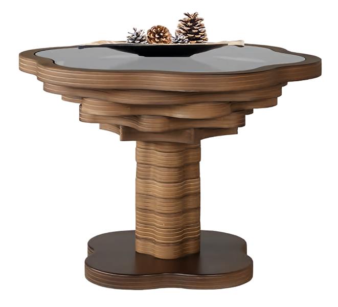 Couchtisch Beistelltisch Sofatisch Freistehend Holz Beige Modern Original