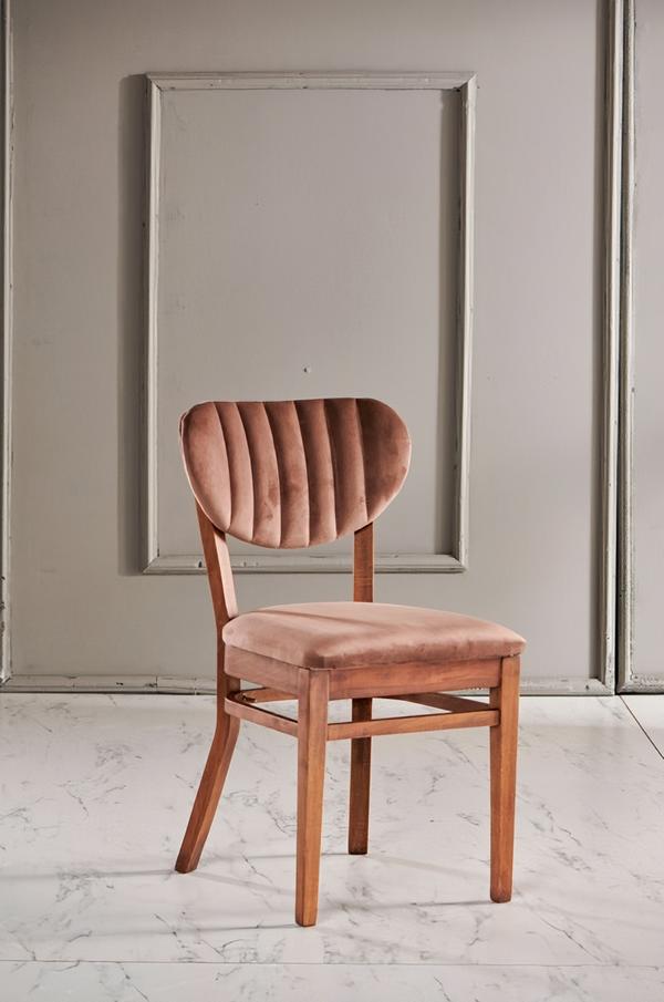 Stühle Holz Holzstuhl Design Luxus Stuhl Esszimmerstuhl Modern Stoff