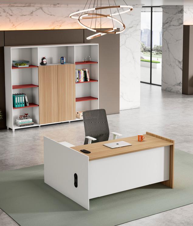 Bürotisch Schreibtisch Arbeitstisch Ecke Tisch Büromöbel Holz Weiß