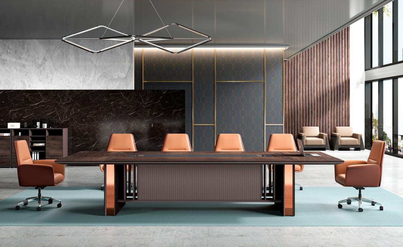 Tisch Bürotisch Arbeitstisch Schreibtisch Büromöbel Holz Braun Büro