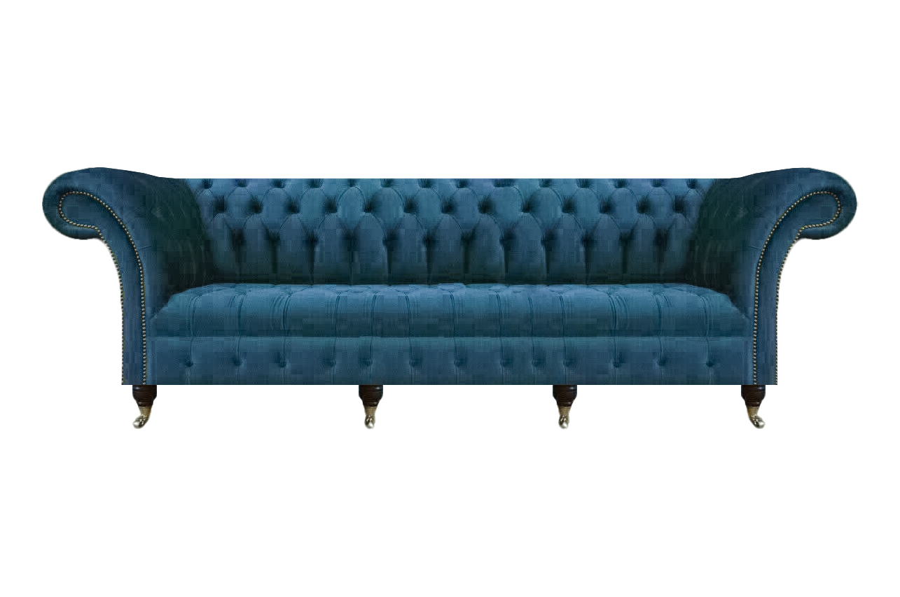 Chesterfield Sofagarnitur Couch Polster Möbel Sofa Viersitzer Sitzmöbel Neu