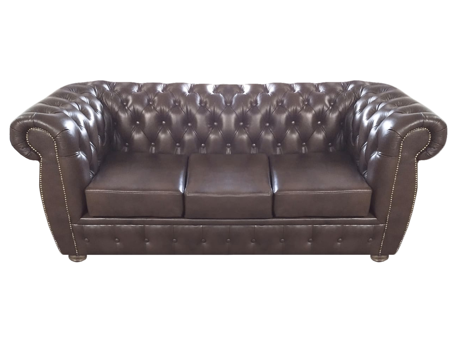 Sofa Dreisitze Couch Luxus Design Chesterfield Sitz Möbel Wohnzimmer