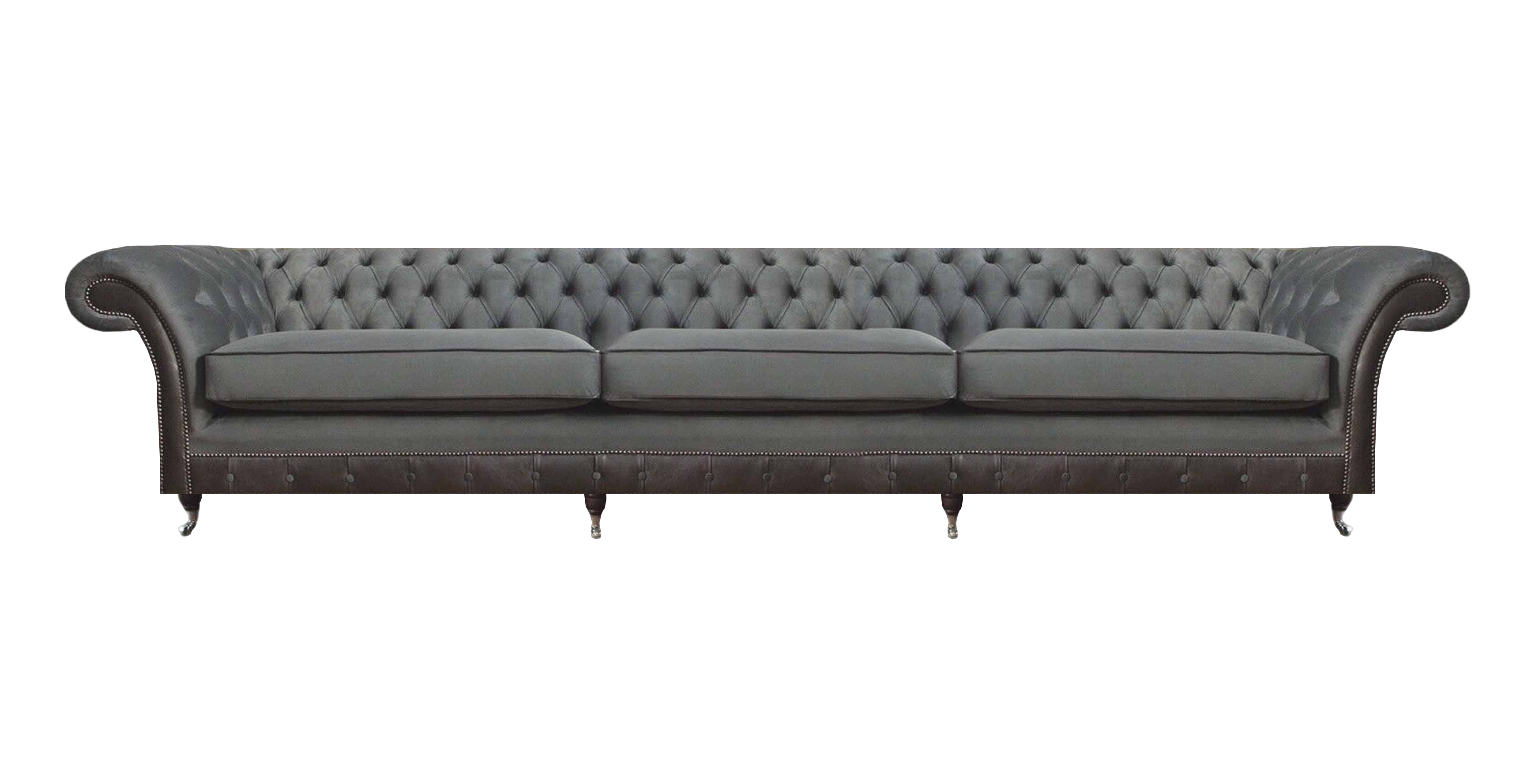 Dreisitzer Sofa Couch Designer Einrichtung Wohnzimmer Polstersitz Chesterfield