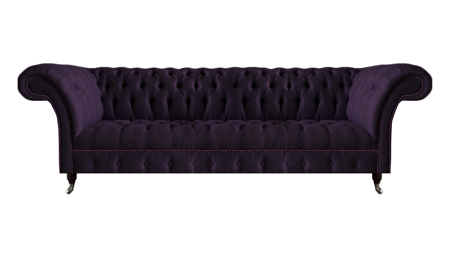 Lila Sofa Viersitzer Couch Polstermöbel Wohnzimmer Einrichtung Chesterfield