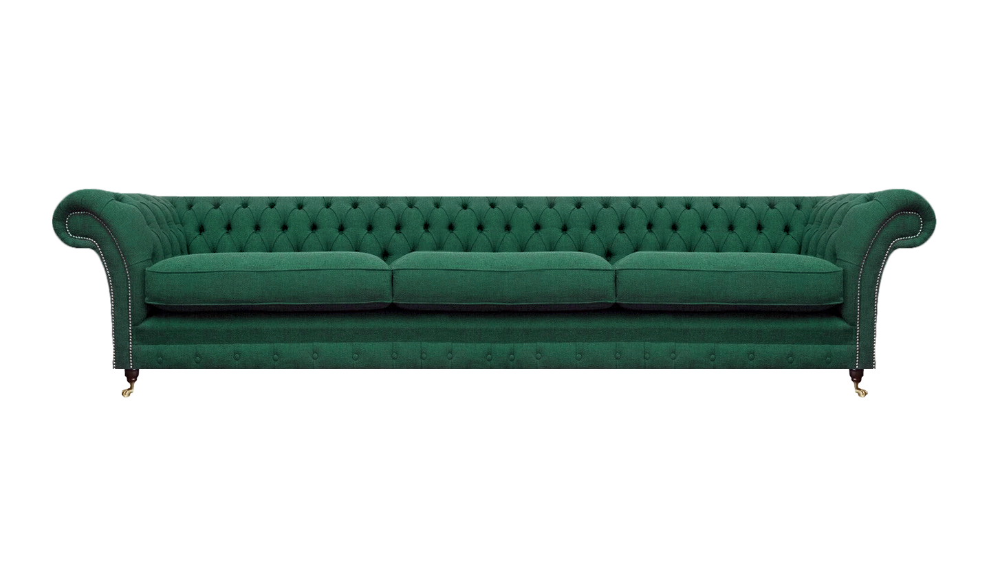 Wohnzimmer Sofa Dreisitze Couch Textil Stoff Einrichtung Luxus Chesterfield