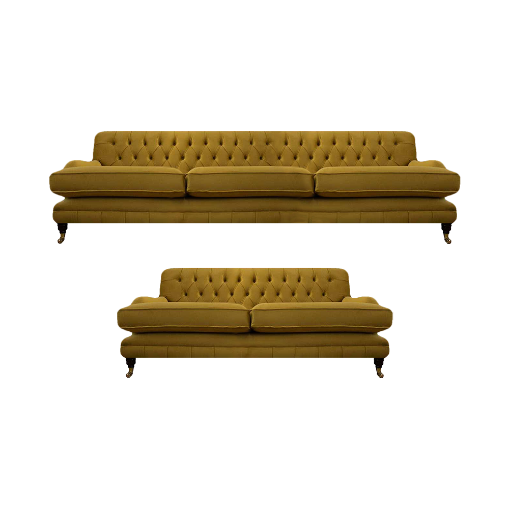 Wohnzimmer Sofa Set 2x Sofas Modern Design Polstermöbel Chesterfield