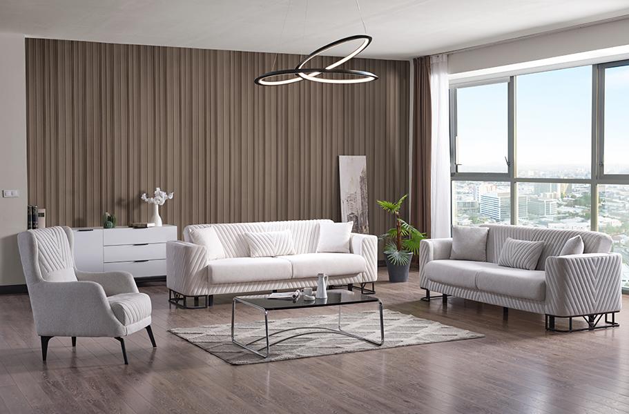 Wohnzimmer Sofagarnitur Dreisitzer Set 3 2 Sitzer Sessel Luxus Hochwertig Möbel