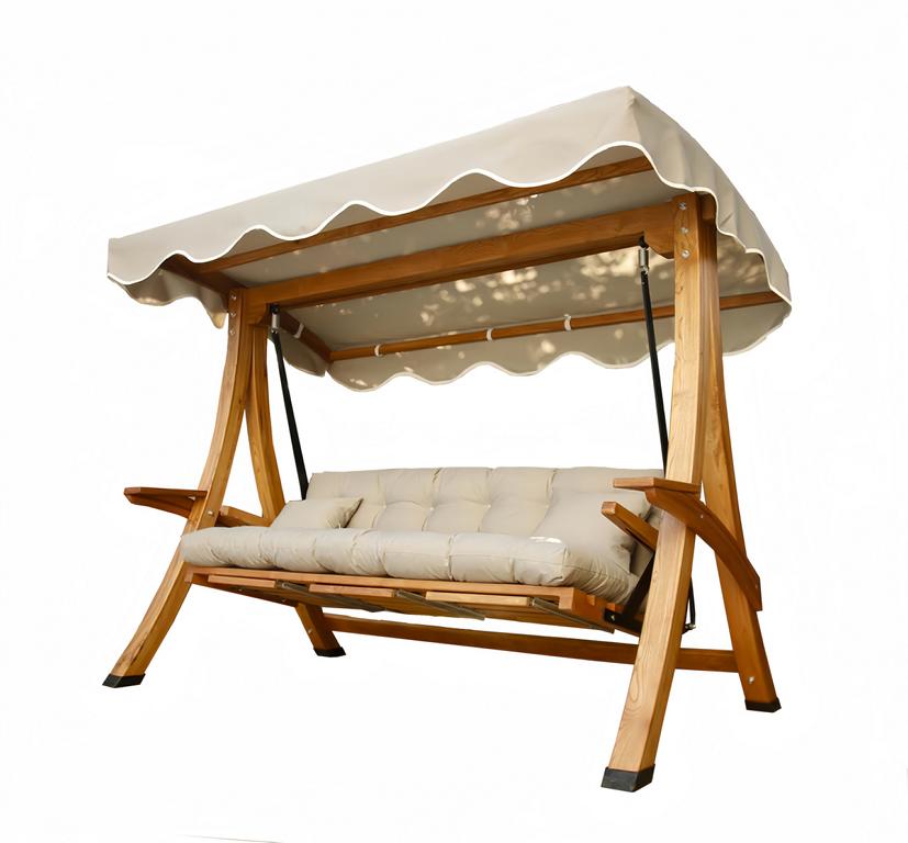 Braun Gartenschaukel Outdoor Robuste Edle Schaukel Designer Möbel Neu