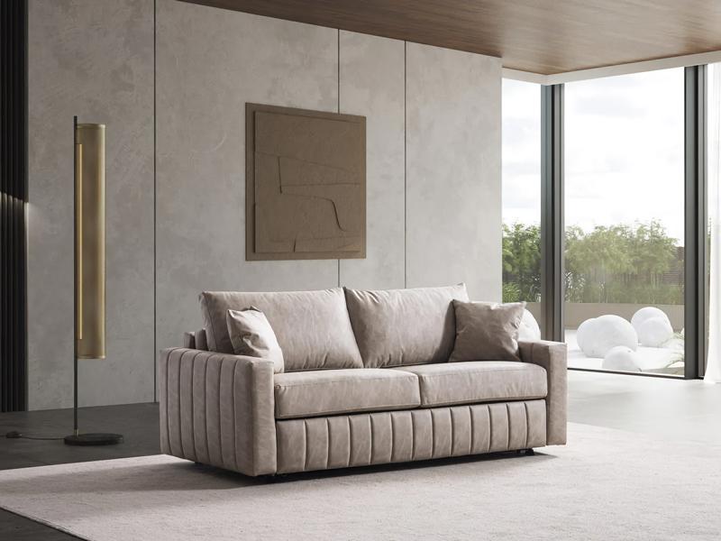 Schlafsofa Klappcouch 2-Sitzer Schlaffunktion + Bettkasten Couch Sofa Klappsofa