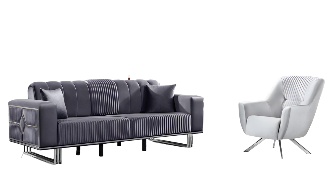 Sofagarnitur Wohnlandschaft Sitzgruppe Polstergarnitur Sofa Couchgarnitur Set 31