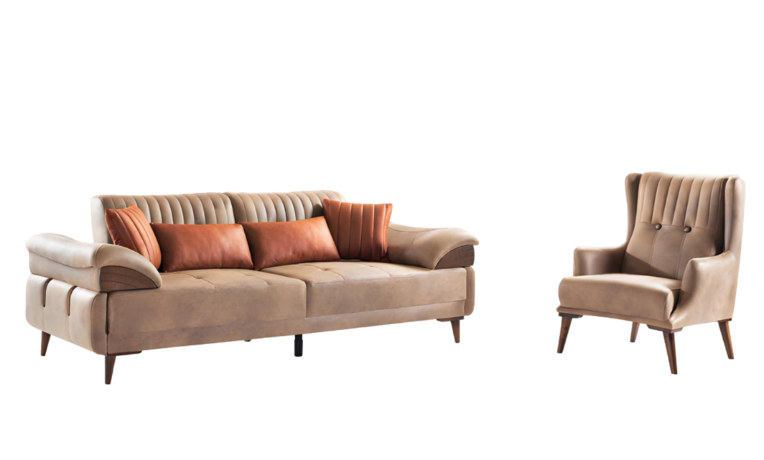 Sitzgruppe Sofagarnitur Wohnlandschaft Polstergarnitur Sofa Couchgarnitur Set 31