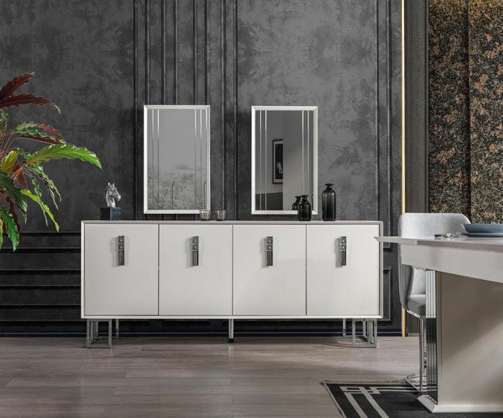 Sideboard Weiß Holz Modern Möbel Sideboard Tisch Stil Design Sideboard