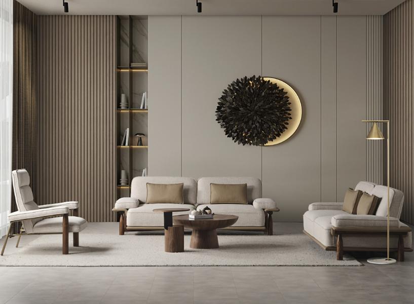 Garnitur Sofagarnitur Luxus Sessel Komplette Couchgarnitur 2x 3-Sitzer Sofas