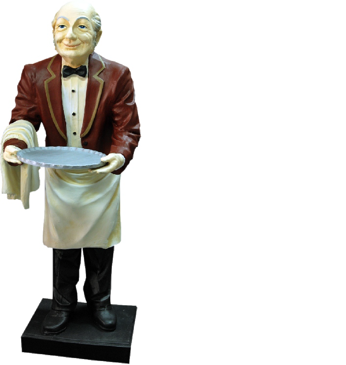 Design Servier Figur Statue Skulptur Figuren Skulpturen Dekoration Deko Ständer