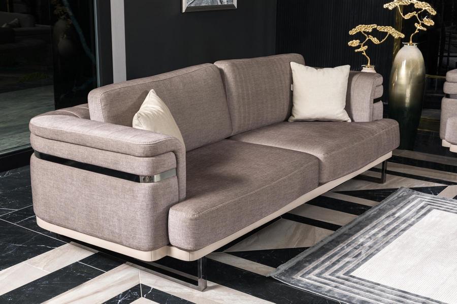 Dreisitzer Sofa 3 Sitzer Sofas Luxus Textil Couchen big Polster Designer Möbel