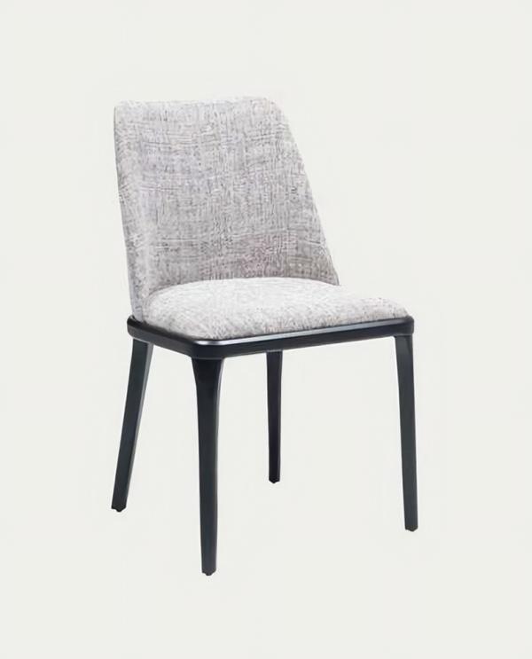 Esszimmerstuhl Grau Schwarz Edelstahl Elegant Funktional Belastbar Attraktiv