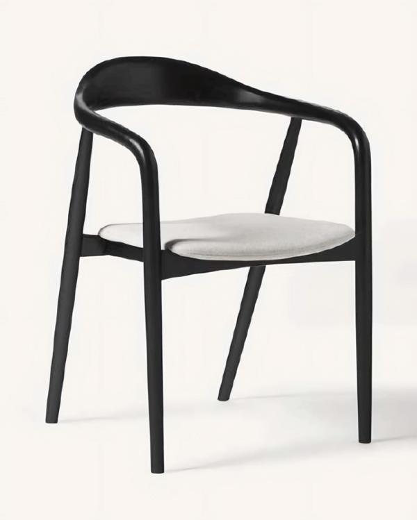 Stilvoller Esszimmerstuhl Schwarz Elegant Ergonomisch Zeitlos Modern Stabil