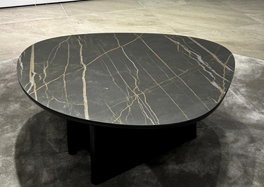 Qualität Tische Design Oval Stil Stabilität Modernität Eleganz Schwarz 78x73