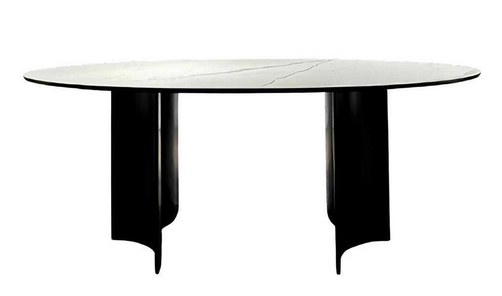 Esstisch Küche deluxe Möbel Holztisch Tisch Esszimmer Modern Ovaler Esstische