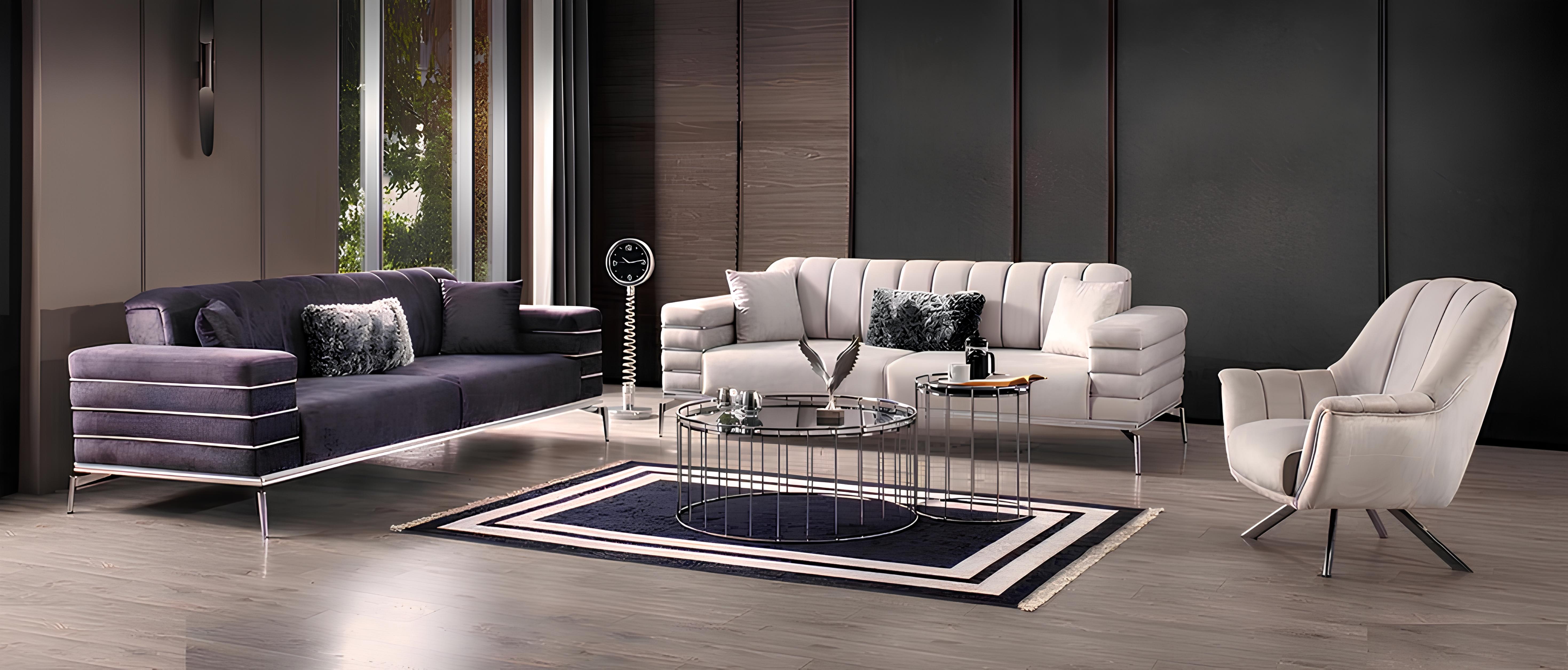 Sofagarnitur 331 Sitzer Luxus Möbel Wohnzimmer Couch Sofa Polster 3tlg.