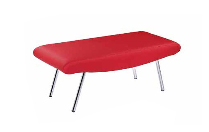 Polsterhocker Barhocker Luxus Modern Möbel Fußhocker Leder Hocker Rot