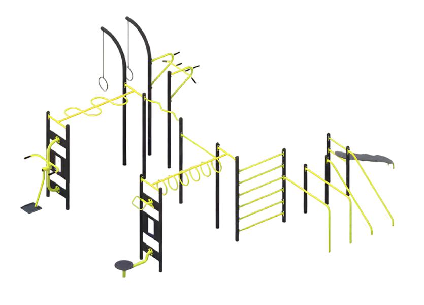 Straßenfitnessstationen Straßensportgeräte Trainingsgeräte Klimmzugstangen Dips