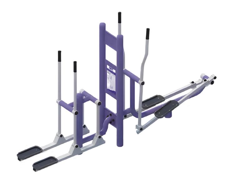 Hüftpendel Straßensportgeräte OutdoorBeinpresse Balancierbalken Fahrradergometer