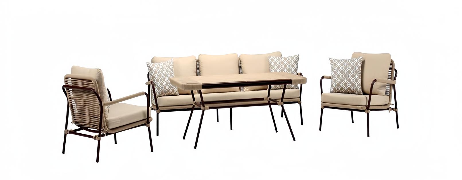 Outdoor Möbel Gartenlounge Außenmöbel Sofa Couch Terrassen Loungemöbel 4tlg