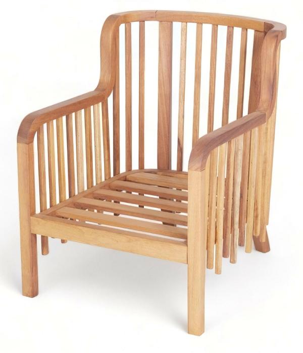 Holzstuhl Relax Sessel Balkon Stuhl Armlehnstuhl Gartenstuhl Designstuhl
