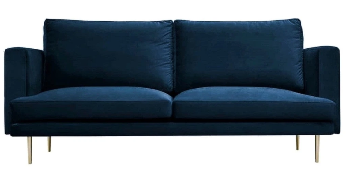 Blau Sofa Dreisitzer Wohnzimmer Design Couchen Polster Sofas Italienische Möbel