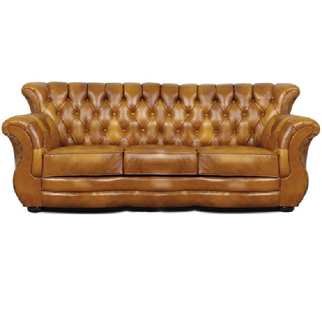 CHESTERFIELD OHRENSOFA 3+2+1 SOFAGARNITUR LEDERSOFA COUCH POLSTER SOFA GARNITUR