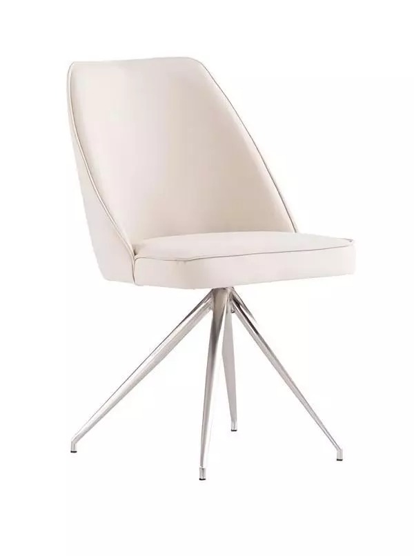 Stuhl Esszimmerstühle Luxus Leder Metall Küchenstuhl Wohnzimmerstuhl