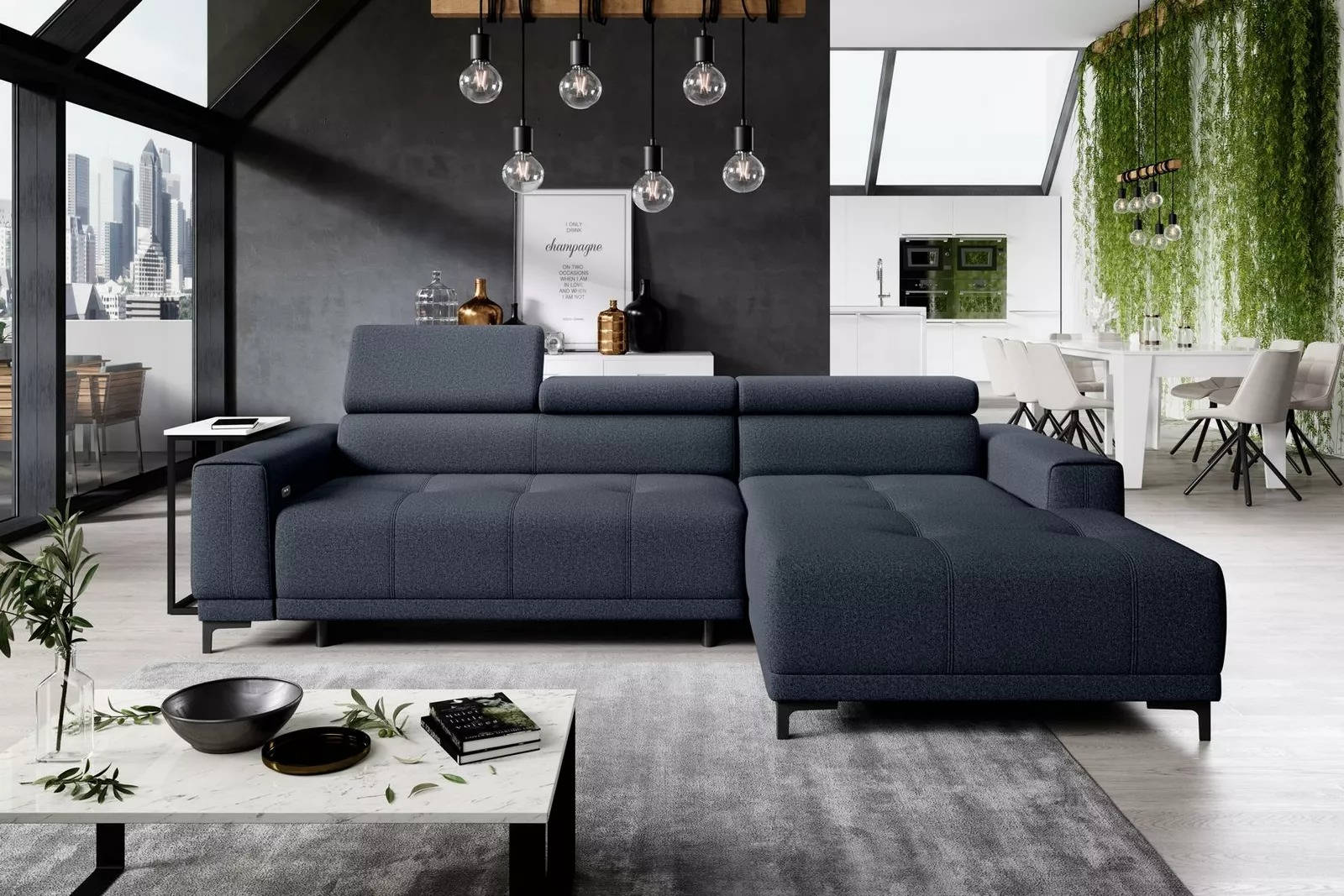 Eck Design Modern Sofa Sofas Ecksofa L Form Stoff Couch Wohnlandschaft Couchen